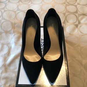 Nine West black suede Tatiana pump